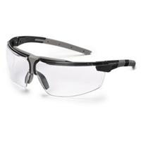 Uvex Schutzbrille i-3 farblos supravision plus schwarz/grau schwarz/klar