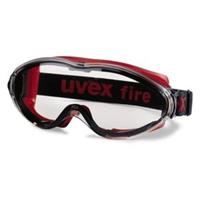 Uvex Vollsichtbrille ultrasonic fbl supravision excellence red/schw red.Vent schwarz/klar