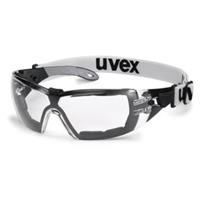 Uvex Schutzhelm pheos s guard farblos supravision extreme /grau schwarz