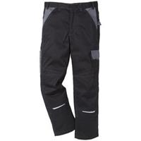 KANSAS broek met tailleband Color, zwart/grijs, m. 44