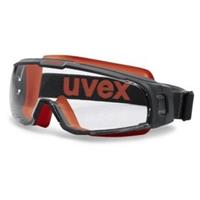 Uvex Schutzbrille u-sonic supravision excellence farblos schwarz/rot schwarz/klar