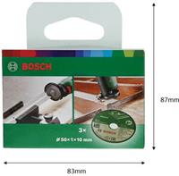 Bosch 1600A01S5Y Doorslijpschijf recht 50 mm 10 mm 1 stuk(s)
