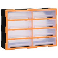 Vidaxl - Multi-Schubladen-Organizer 8 große Schubladen 52x16x37 cm Orange