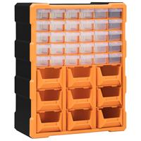Vidaxl - Multi-Schubladen-Organizer mit 39 Schubladen 38x16x47 cm Orange