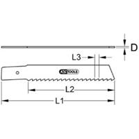 Kstools Säbelsägeblatt Rems, HSS-Bi-Metall, 140mm, 2,5mm, 5er Pack