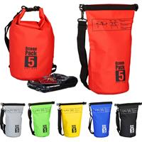 RELAXDAYS Ocean Pack, 5L, wasserdicht, Packsack, leichter Dry Bag, Trockentasche, Segeln, Ski, Snowboarden, rot