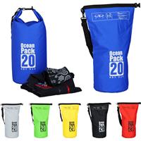 RELAXDAYS Ocean Pack, 20L, wasserdicht, Packsack, leichter Dry Bag, Trockentasche, Segeln, Ski, Snowboarden, blau