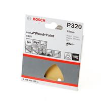 boschaccessories Bosch Accessories EXPERT C470 2608900830 Deltaschleifpapier gelocht (L x B) 93mm x 93mm 5St.