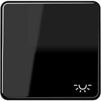 Jung schakelwip met licht symbool CD500 zwart