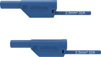 Schützinger VSFK 8500 / 2.5 / 100 / BL Veiligheidsmeetsnoer [4mm-stekker - 4mm-stekker] 100.00 cm Blauw 1 stuk(s)