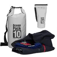 RELAXDAYS Ocean Pack 10L, wasserdichter Dry Bag, ultraleichter Trockensack für Segeln, Rafting, Skifahren, dunkelgrau
