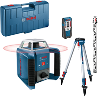 boschprofessional Bosch Professional GRL 400 H Set Rotationslaser inkl. Stativ, inkl. Laserempfänger Reichweite (max.