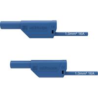 Schützinger VSFK 8700 / 1 / 100 / BL Veiligheidsmeetsnoer [4mm-stekker - 4mm-stekker] 100.00 cm Blauw 1 stuk(s)
