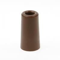 3x Deurbuffer / deurstopper terracotta bruin rubber 75 x mm -