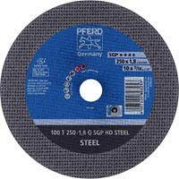 PFERD 100 T 250-1,8 Q SGP HD STEEL/32,0 66322132 Doorslijpschijf recht 250 mm 20 stuk(s) Getemperd staal, Staal