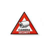 Nedis Waarschuwingssticker | Pictogram camerabeveiliging | Set van 5 stuks