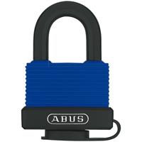 ABUS Hangslot, messing, 70IB/45 lock-tag, VE = 6 stuks, blauw