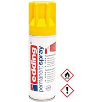 edding Spray 5200, 200 ml, premium acryllak mat, spuitbreedte ca. 50-60 mm, geel mat