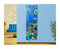 Bilderwelten Garderobe - Underwater Lights - Blau Größe HxB: 139cm x 46cm