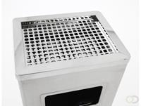 CERTEO Kombiascher, BxT 300 x 240 mm, Edelstahl, matt Abfallbehälter Abfallbehälter für