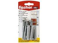 Fischer nylon plug SX 10x50mm S + schroef 5st.