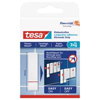 6x Tesa Powerstrips voor tegels/metaal klusbenodigdheden - Klusbenodigdheden - Huishouden - Plakstrips/powerstrips - Dubbelzijdig - Zelfklevend - Tape/strips/plakkers