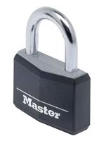 Masterlock 40mm - 21mm hardened steel shackle, 6mm diam. - double locking - 4-pin - 9140EURDBLK