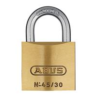 ABUS Hangslot, 45/30 lock-tag, VE = 12 stuks, messing