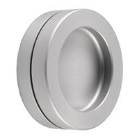 FP KWS Muschelgriff 5253 Aluminium silberfarbig eloxiert Einlass-Ø 50 mm