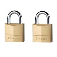 Masterlock 2 x 20mm padlocks ref. 120EURD - keyed alike padlocks