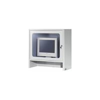 RAU Monitorkast met geïntegreerde ventilator, h x b x d = 710 x 720 x 300 mm, lichtgrijs RAL 7035