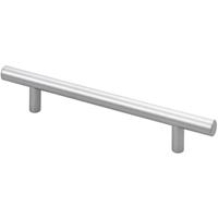 HETTICH Möbelgriff 1 Stück, Lochabstand 128 mm, Stahl, Aluminium Optik - 