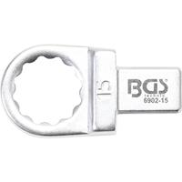 BGS TECHNIC Einsteck-Ringschlüssel | 15 mm | Aufnahme 9 x 12 mm - 