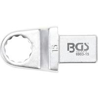 BGS TECHNIC Einsteck-Ringschlüssel | 15 mm | Aufnahme 14 x 18 - 