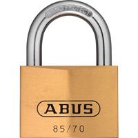 ABUS Hangslot, 85/70 lock-tag, VE = 3 stuks, messing