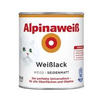 Alpina weiß Weißlack 750 ml, weiß, seidenmatt