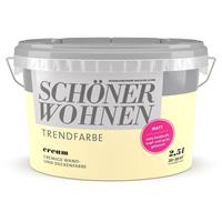 SCHONERWOHNEN 2,5L Schöner Wohnen - Trend- Wandfarbe matt Cream