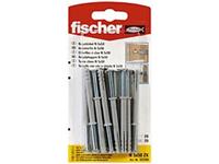 Fischer nylon nagelplug N 5x50/25mm S met verzonken kop 20st.