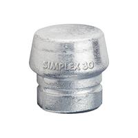 HALDER Ersatzschlagkopf Ersatzkopf für Simplex Schonhammer diverse Größen & Material, 80, Leichtmetall
