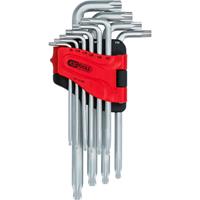 KSTOOLS KS TOOLS Kugelkopf-Torx-Winkelstiftschlüssel-Satz, lang, 10-tlg