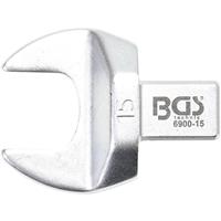 BGS TECHNIC Einsteck-Maulschlüssel | 15 mm | Aufnahme 9 x 12 mm - 