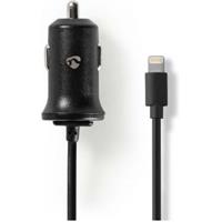 nedis Auto-oplader | 2,4 A | Vaste kabel | Apple Lightning | Zwart