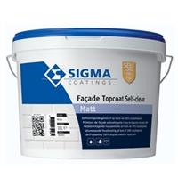Sigma facade topcoat selfclean matt lichte kleur 10 ltr