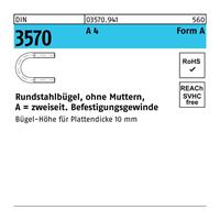 Diverse Rundstahlbügel DIN 3570 o.Mutter A 530 / NW 500 A 4 - 