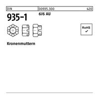 Diverse Kronenmutter DIN 935-1 M 12 SW 19 6 / 6 Automatenstahl