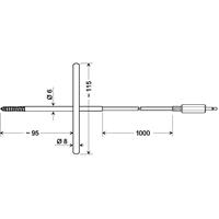Greisinger GGF 175 Sensor voor diepvriesproducten -70 tot 200 °C Sensortype Pt1000