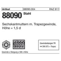 Sonstige ART 88090 Mutter 6kt. Stahl m.Trapezgew. TR 30 x 6 x SW 46 x L45 S