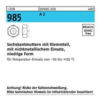 Diverse Sechskantmutter DIN 985 m.Klemmteil M 12 A 2 - 