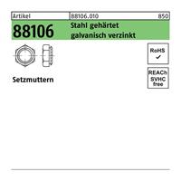 Diverse Setzmutter R 88106 M 12 / 2,9 Stahl gehärtet galvanisch verzinkt - 