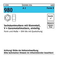 Diverse Sechskantmutter DIN 980 m.Klemmteil VM 20 A 2 - 